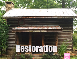 Historic Log Cabin Restoration  Climax, North Carolina