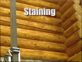  Climax, North Carolina Log Home Staining